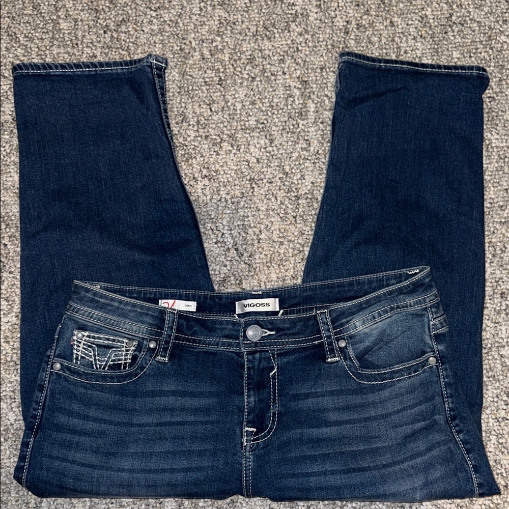 Vigoss Women's Deep Indigo Boot Cut Jeans